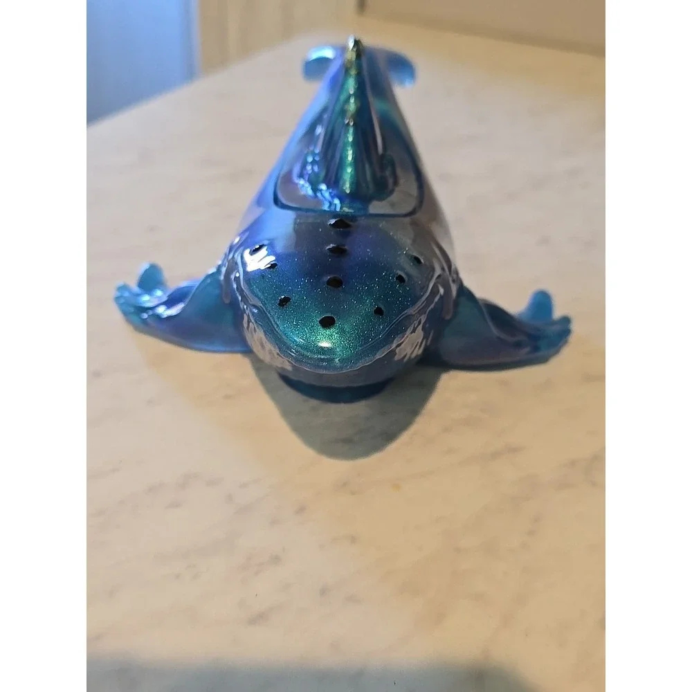 Resin Blue Whale Decoration Gift Trinket Holder Handmade. 630